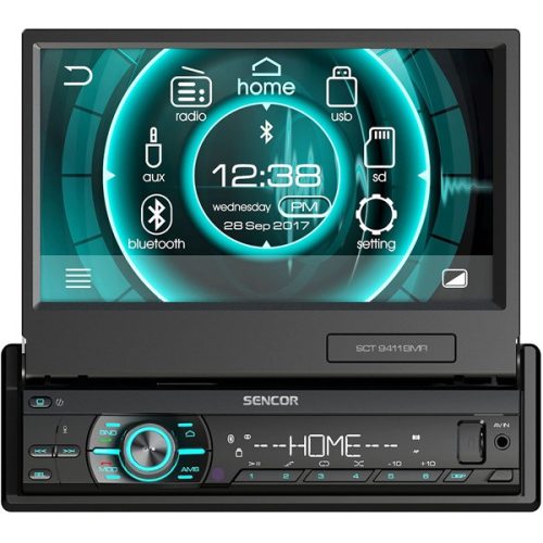 Sencor SCT 9411BMR 7" LCD-s Bluetooth/CD/SD/USB/MP3 autóhifi fejegység