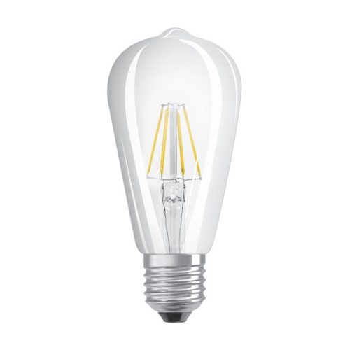 Osram Star átlátszó üveg búra/7W/806lm/2700K/E27 LED Edison körte izzó