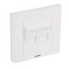 Legrand 632797 2xRJ45 Keystone port fogadására  Linkeo süllyesztett szerelvény