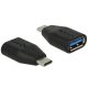 Delock 65519 Super High Speed USB 10 Gbps (USB 3.1 Gen 2) USB C típus > USB 3.1 A adapter