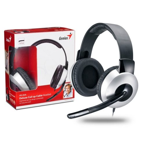 Genius HS-05A jack fekete headset