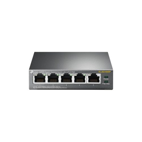 TP-Link TL-SG1005P 5x GbE LAN Switch 4xPoE nem menedzselhető asztali switch