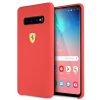 Ferrari Samsung S10 Plus SF piros szilikon hátlap