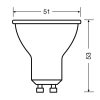 Osram Value PAR16 műanyag ház/5W/350lm/4000K/GU10/230V/36fok/70lm/W LED spot izzó