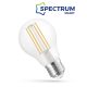 SpectrumLED Smart COG üveg/5W/560Lm/CCT+DIM/IP20/E27 WiFi LED körte led fényforrás