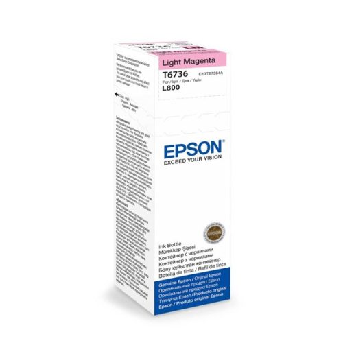 Epson T6736 70ml EcoTank kompatibilis világos magenta tintapalack