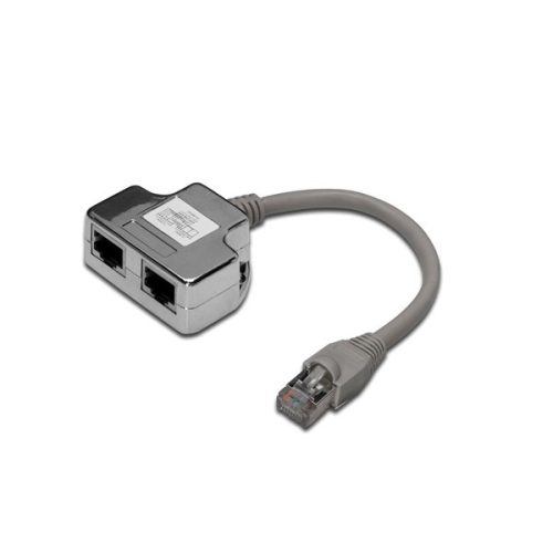 DIGITUS CAT5e árnyékolt RJ45/RJ45 lengő Y elosztó