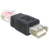 Delock 65234 USB-A anya > RJ45 apa fekete adapter