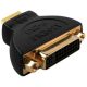 AudioQuest HDM/DVIM2F HDMI Type A dugó - DVI aljzat aranyozott csatlakozós adapter