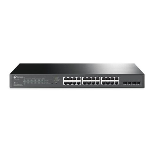 TP-Link TL-SG2428P JetStream 24xGbE PoE+ LAN 4xGbE SFP port smart menedzselhető PoE+ switch