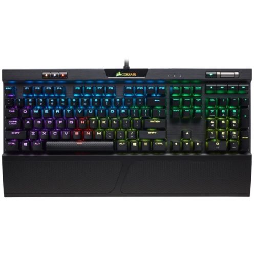 Corsair K70 RGB MK.2 Fekete RGB LED (Cherry MX barna) gamer billentyűzet