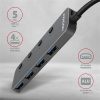 Axagon HUE-MSA 4 portos USB3.0 switch HUB