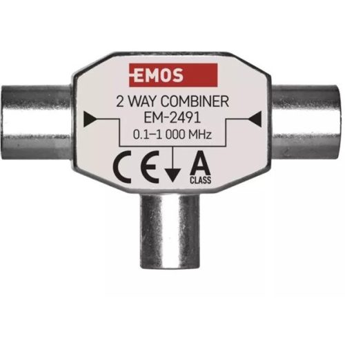 Emos J0197 EU 2491/D193 ferrites háromágú antenna közösítő