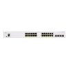 Cisco CBS250-24P-4X 24x GbE PoE+ LAN 4x SFP+ port L2 menedzselhető PoE+ switch