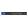 Linksys LGS328MPC 24x GbE PoE+ LAN 4x SFP+ port L3 menedzselhető PoE+ switch