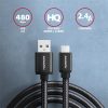 Axagon BUMM-AM15AB micro USB 2.0 B - USB 2.0 A 1,5 m fekete kábel