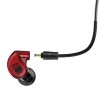 MEE Audio M6 PRO MKII - (IEM) Zajkizáró kialakítású cserélhető kábellel professzionális piros fülhallgató