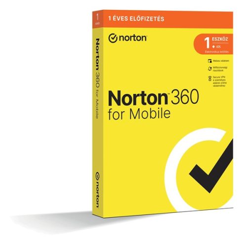 Norton 360 for Mobile HUN 1 Felhasználó 1 éves dobozos vírusirtó szoftver