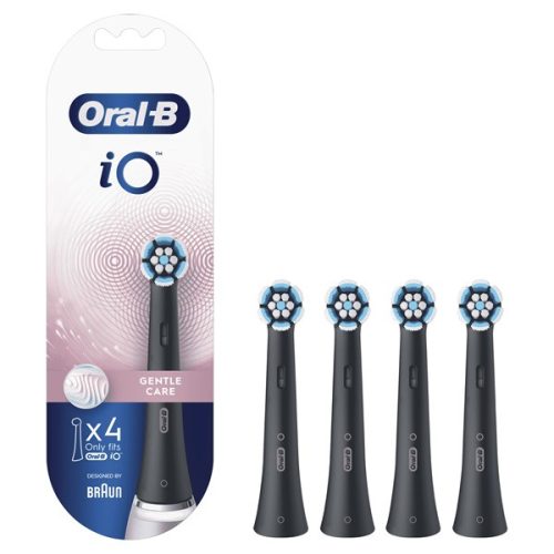 Oral-B iO Gentle Care Black Rainbow fekete 4 db-os fogkefefej szett