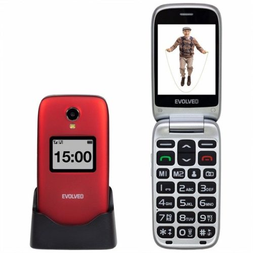 EVOLVEO EasyPhone EP770 2,8" piros mobiltelefon