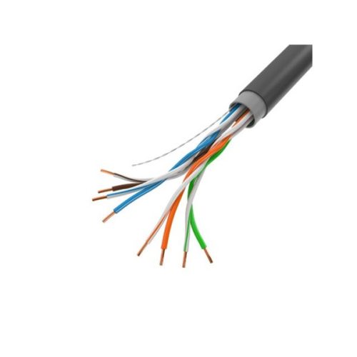 Lanberg LCU5-21CU-0305-BK 305m Cat5e U/UTP AWG24 Fca PE árnyékolatlan fekete kültéri kábel