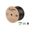 Lanberg LCF6-21CU-0305-BK 305m Cat6 F/UTP AWG23 Fca PE árnyékolt fekete kültéri kábel