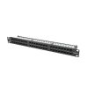 Lanberg PPU5-1048-B 19"/1U 48port Cat5e UTP árnyékolatlan fekete patch panel