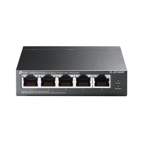 TP-Link TL-SF1005P 5x10/100Mbps LAN port 4xPoE nem menedzelhető asztali switch