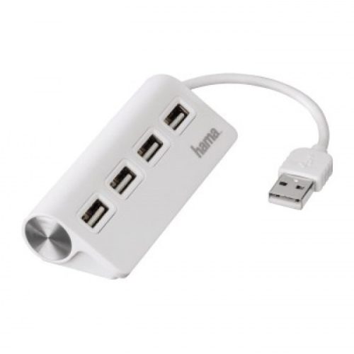 Hama 200120 1:4 BUSPOW fehér FIC USB 2.0 hub