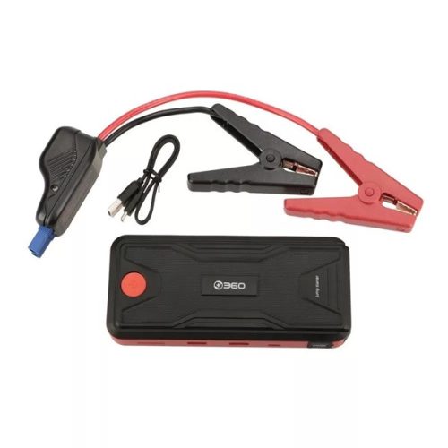 360 D6H Jump Starter Kit autós indító kábellel, 2xUSB 10000 MAh power bank