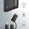 Axagon EEM2-SB2 USB-C 3.2 Gen 2 - M.2 NVMe/SATA fekete csavar nélküli külső SSD ház