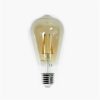 Iris Lighting Filament Bulb Longtip E27 ST64 6W/3000K/540lm aranyszínű LED fényforrás