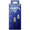 Varta 57936101111 2m 100W USB C apa-apa adat- és töltőkábel