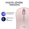 Logitech M240 Silent Bluetooth rózsaszín egér