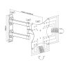 Stell SHO 4540 23"-42" VESA 200x200 kihúzható fali konzol