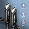 Axagon BUCM2-CM25AB 2,5m USB C fekete adat- és töltőkábel