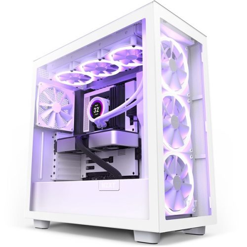 NZXT H7 Elite 2023 Fehér (Táp nélküli) ablakos ATX ház