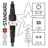 Emos D1ZC01 28,5 cm kül-beltéri hideg fehér Standard LED sorolható karácsonyi csillag