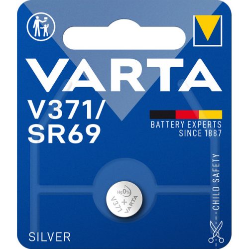 Varta 371101401 V371 ezüst gombelem