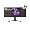 LG 34" 34WP85CP-B UWQHD IPS HDMI/DP/USB-C/USB ívelt monitor