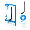 CUDY WU1400 kétsávos AC1300 WIFI High Gain USB 3.0 fekete (antennával) Adapter