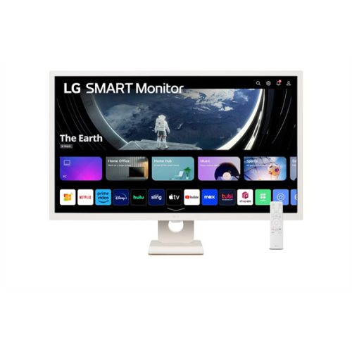 LG 31,5" 32SR50F-W, 1920x1080 IPS 16:9, 250cd/m2, 8ms, 2xHDMI/2xUSB/Bluetooth/AirPlay, hangszóró smart monitor