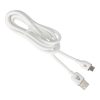 AVAX CB620 CREAMY+ USB A-Type C 2.4A, 1,5m fehér-rózsaarany gyorstöltő kábel