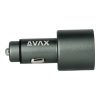 AVAX CC680B CARLY+ 140W USB A+Type C fekete autós töltő