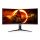 AOC 34" CU34G2XP/BK AdaptiveSync WQHD VA 180Hz DP/HDMI/USB ívelt monitor