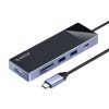 ORICO ORICO-DM-9P-BK-BP 9in1 Type-C USB3.0 x3/USB2.0/USB3.0 c típusú/HDMI/PD100W/TF(microSD)/SD dokkoló