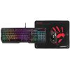 A4-Tech A4TKLA47265 Bloody B1700 USB fekete gamer billentyűzet + egér + egérpad csomag