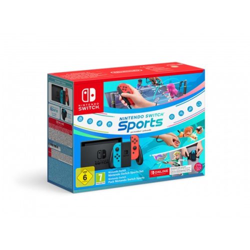 Nintendo Switch Neon + Switch Sports + 12 hónap Nintendo Switch előfizetés