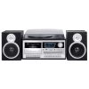 Trevi TT 1072 E sötét fa retro bakelit lemezjátszó/Mini HiFi rendszer