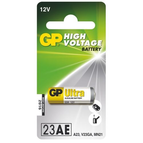 GP High Voltage alkáli 23AF (V23GA, MN21, A23)speciális elem 1db/bliszter